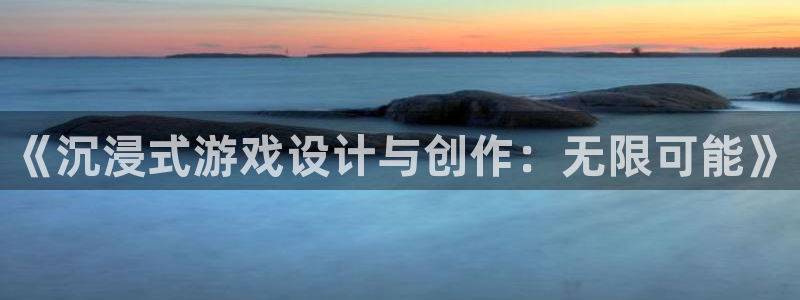 沐鸣娱乐2登录平台官网下载：《沉浸式游戏设计与创作：无限可能》
