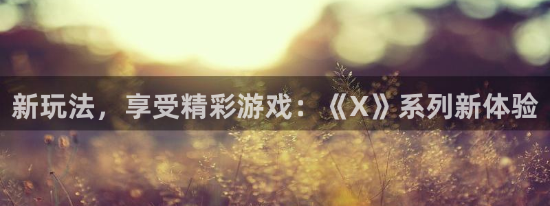 沐鸣2购35994胀：新玩法，享受精彩游戏：《X》系列新体验